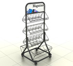 Rolling Magazine Rack